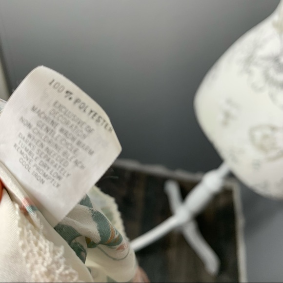 Vintage Dreamtime Floral Lingerie W/ Lace USA LG - Picture 4 of 5